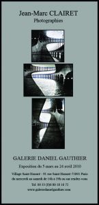 Exposition solo à la galerie Daniel Gauthier 91 rue Saint Honoré 75001 Paris Exposition solo à la galerie Daniel Gauthier 91 rue Saint Honoré 75001 Paris